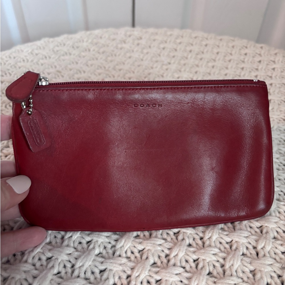 Vintage Coach Pouch, Red